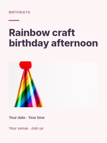 Birthdays template collection