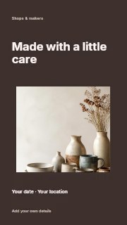 Assorted handmade ceramic pottery collection in Handmade photo showcase · Modern programme