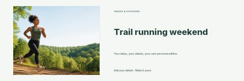 Trail running weekend banner template