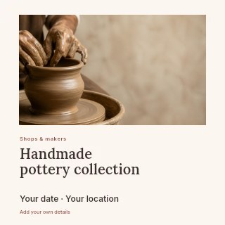 Hands shaping pot on pottery wheel in Handmade pottery collection · Gallery editorial