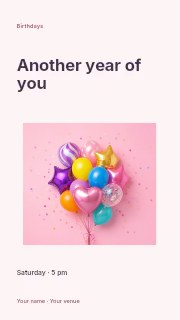 Birthday photo celebration · Modern programme