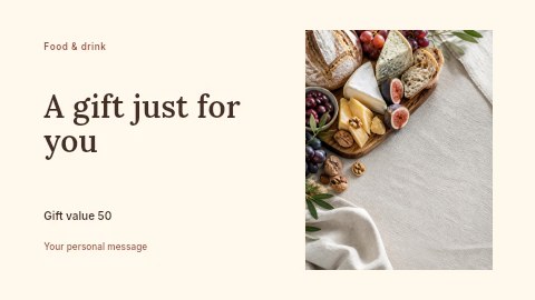 Restaurant launch gift voucher template