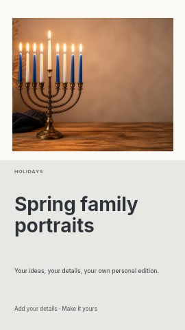Spring family portraits instagram story template