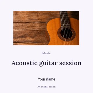 classic acoustic guitar on rustic wood in Acoustic guitar session · Picture window