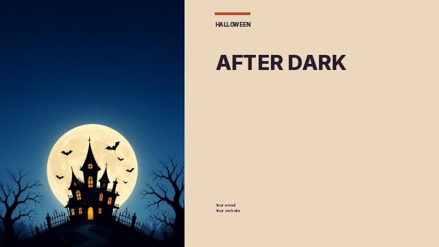 Halloween Banner · Offset photo banner template