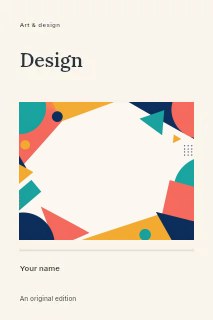 The shape of tomorrow book cover template · Title & photograph