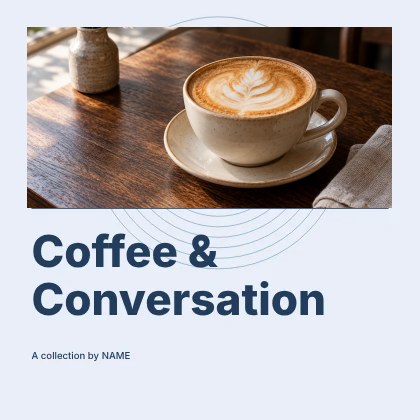 Coffee & Conversation · Contour podcast cover template