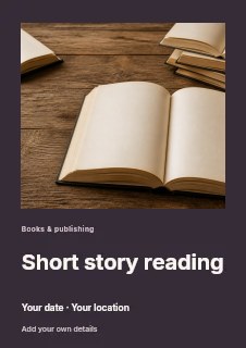 Open blank books on wooden surface in Short story reading · Gallery editorial