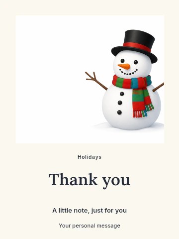 Holiday family reunion greeting card template