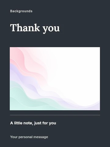Neutral portfolio presentation greeting card template