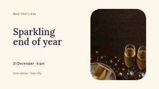 Sparkling end of year youtube thumbnail template · Horizontal photo dialogue