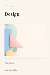 The shape of tomorrow book cover template · Title & photograph