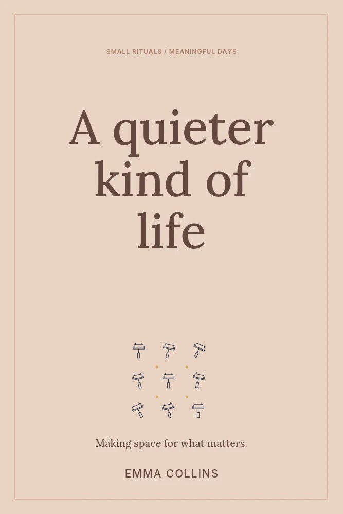 Beauty facial roller · Scattered Pattern in A quieter kind of life · Nonfiction book cover