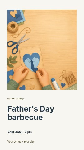 Father’s Day barbecue instagram story template