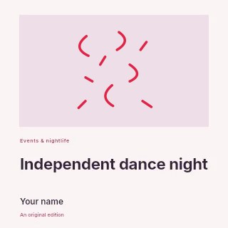 Celebration confetti cascade · Outline in Independent dance night · Gallery editorial