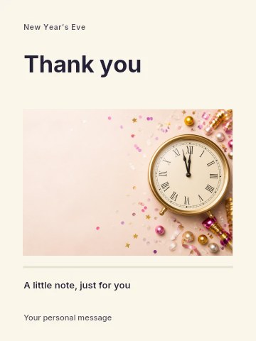 Midnight party greeting card template