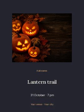Lantern trail · Picture window poster template