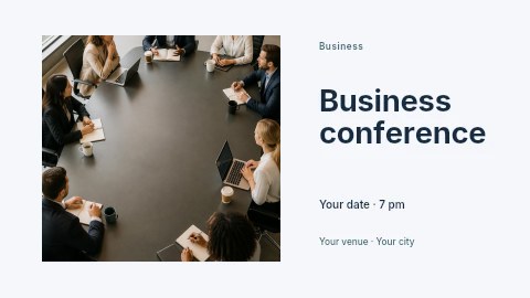 Business conference banner template