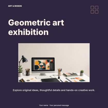 Geometric art exhibition · Spotlight