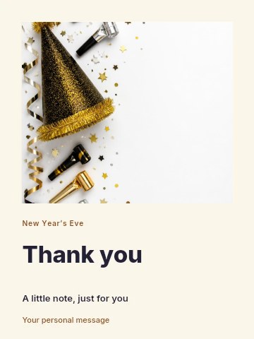 Countdown night greeting card template