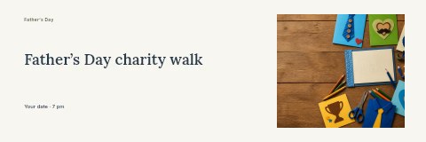 Father’s Day charity walk banner template