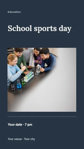School sports day instagram story template
