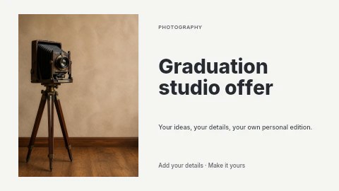 Graduation studio offer youtube thumbnail template