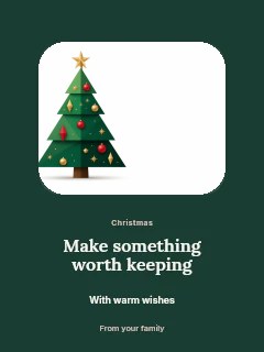 Christmas ornament workshop photo layout poster template · Picture window