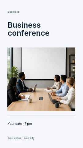 Business conference instagram story template