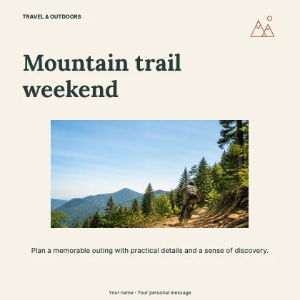Mountain trail weekend · Spotlight
