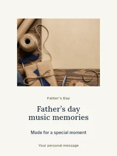 Father’s Day music memories poster template · Picture window
