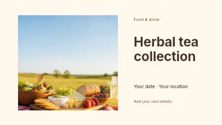 Herbal tea collection youtube thumbnail template · Horizontal photo dialogue