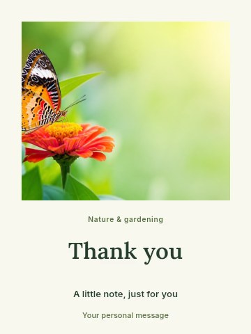 Garden harvest gathering greeting card template