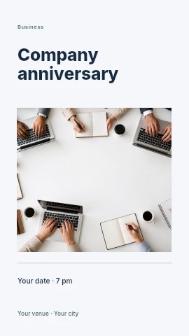 Company anniversary instagram story template