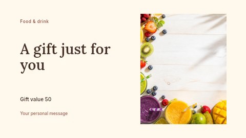 Bakery opening gift voucher template