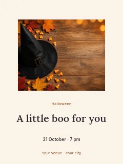 Family Halloween greeting photo layout poster template · Picture window