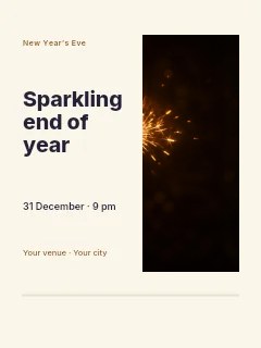 Sparkling end of year · Split portrait