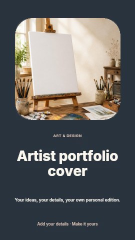 Artist portfolio cover instagram story template