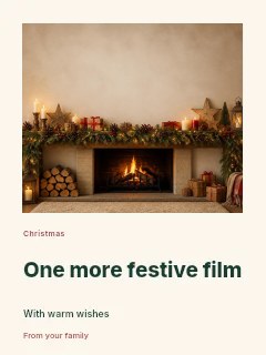 Christmas movie marathon photo layout poster template · Gallery editorial