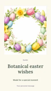 Botanical Easter wishes instagram story template · Quiet photo gallery