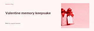 Valentine memory keepsake banner template · Horizontal photo dialogue