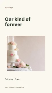 Wedding photo keepsake instagram story template · Modern programme