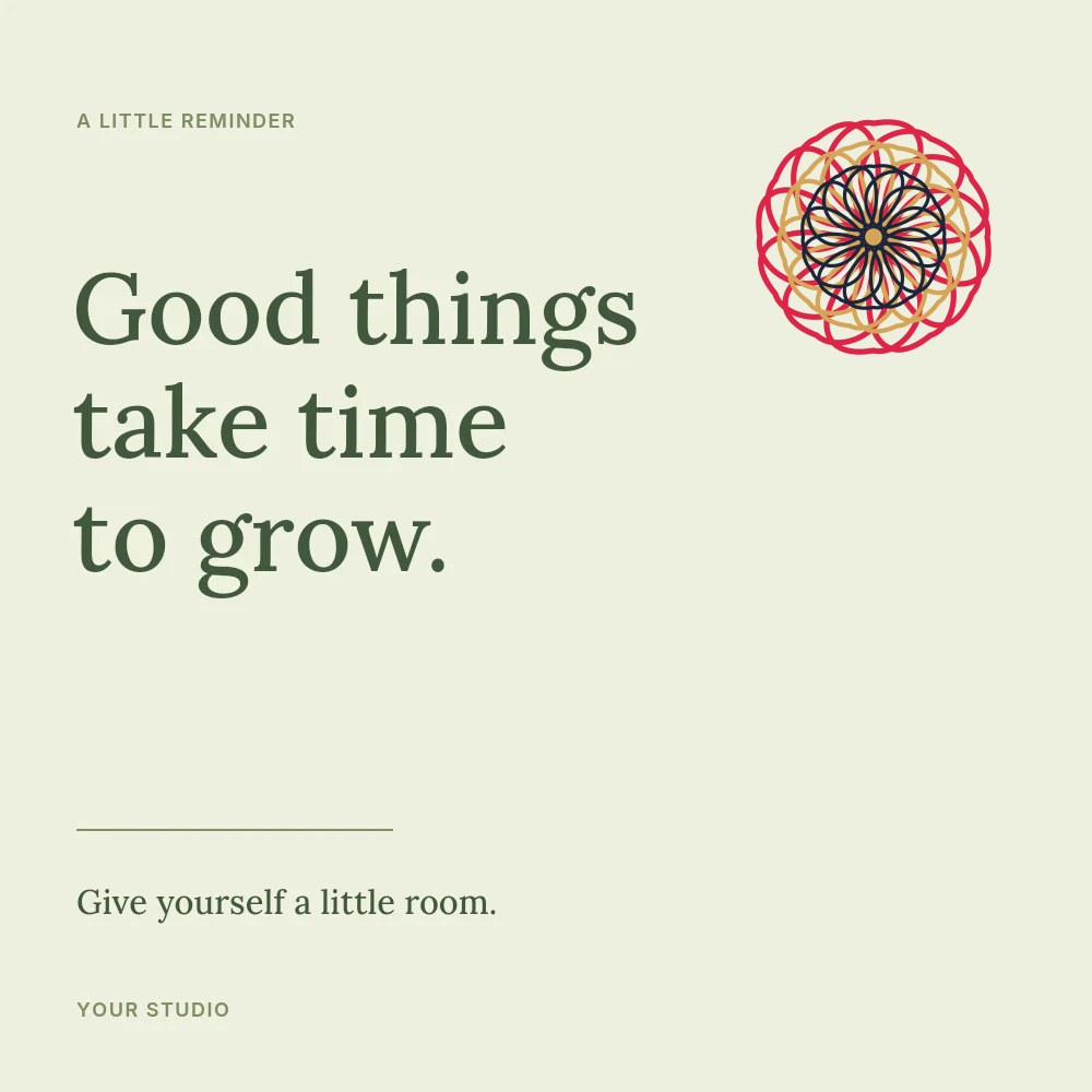Ribbon rosette · 12-fold symmetry and 3 layers in Room to grow · Botanical quote post